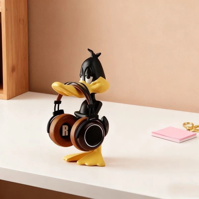 Headphone Stand Desk - Enten-Kopfhörerständer, kreativer Headset-Halter, Desktop-Organizer für Zuhause,