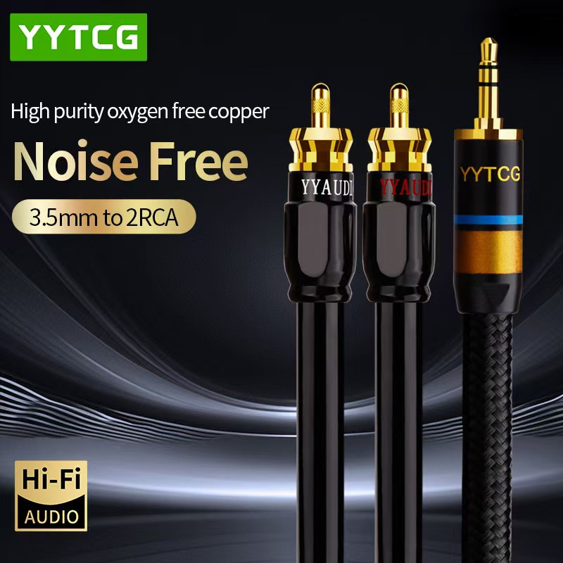 Audio Splitter Y - YYTCG RCA-Kabel HiFi Stereo 3,5 mm