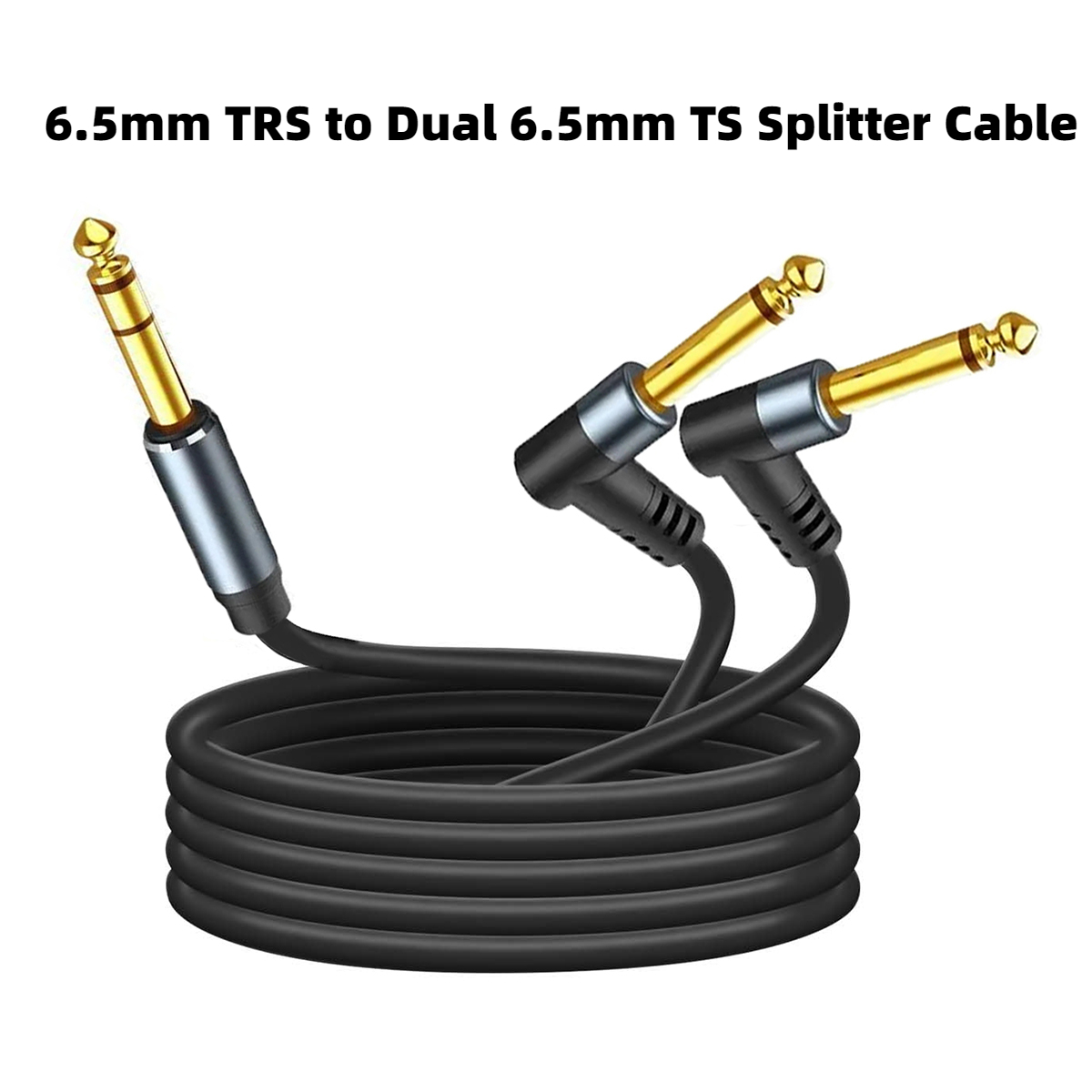 Audio Splitter Y - 6,5 mm 1/4 Zoll TRS Stereo