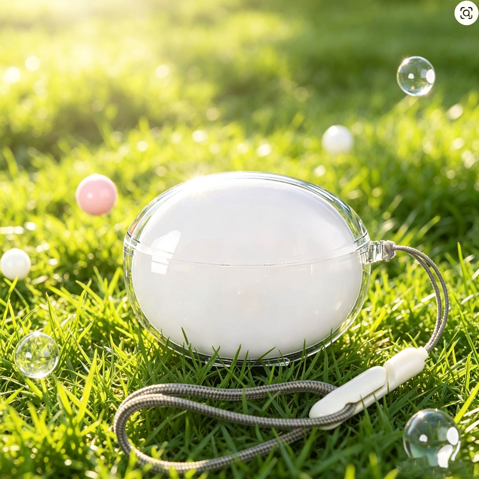 Bluetooth Headset On Ear - Herbst-Neujahrs-Cartoon-Hülle für QCY C30 Ohrclip-Bluetooth-Headset, transparente