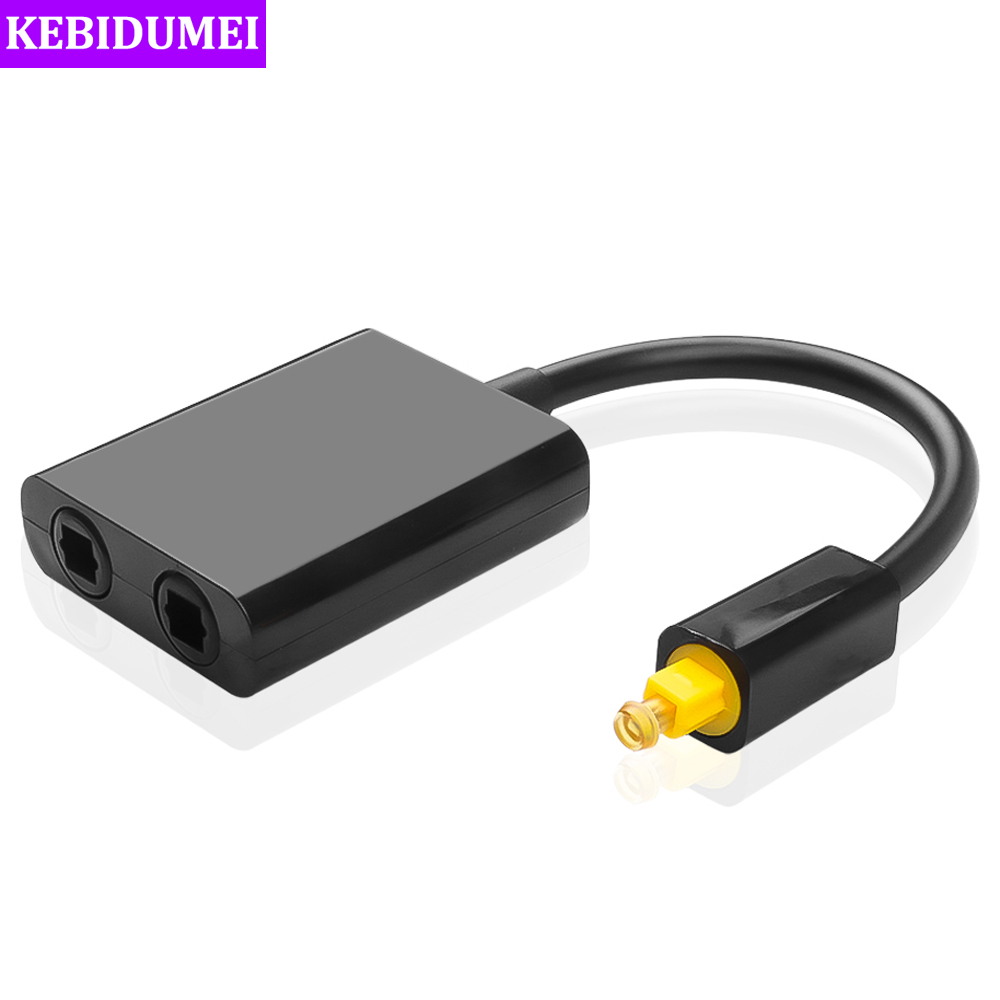 Audio Splitter Y - 2-Wege-Optisches Splitterkabel SPDIF Digital Toslink Splitterkabel