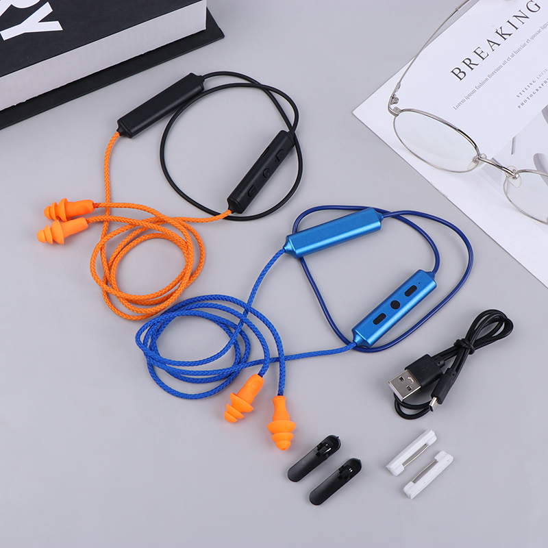 Bluetooth Headset On Ear - Bluetooth-Kopfhörer mit Ohrstöpseln für Arbeit, Lärmminderung,