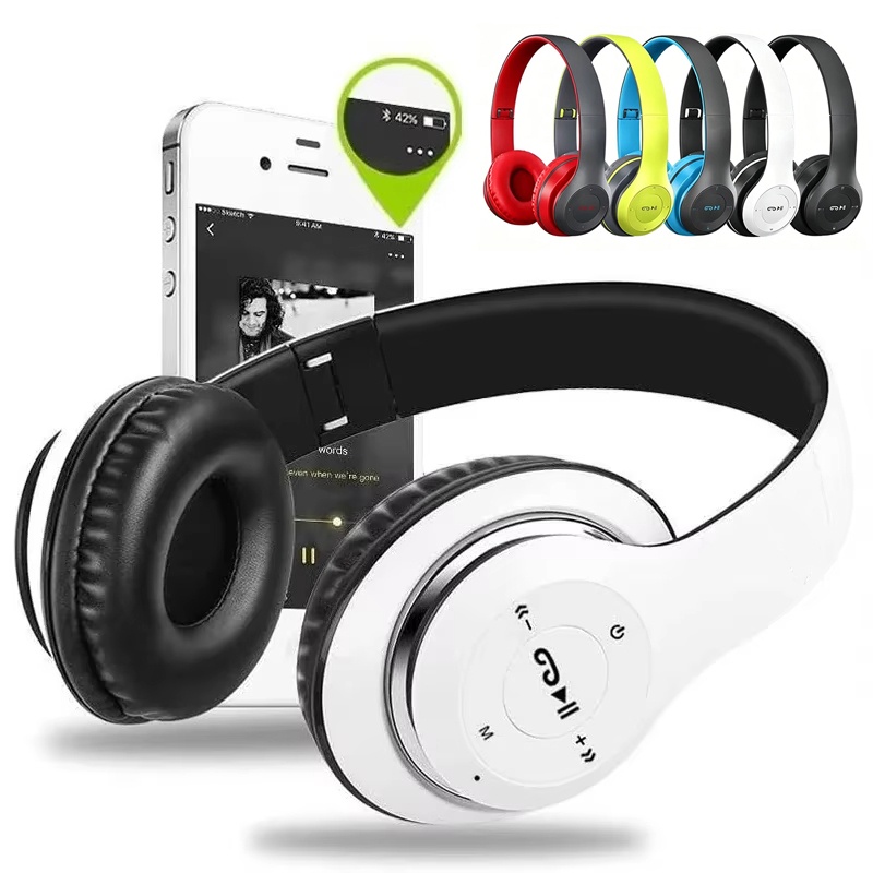 Bluetooth Headset On Ear - TWS Drahtlose Bluetooth-Kopfhörer, HiFi-Stereo-Headsets, Geräuschunterdrückung, Sport-Kopfhörer,