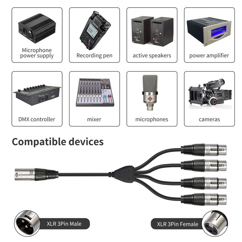 PHILE-3-Pin-XLR-1-Stecker-auf- – Audio Splitter Y Bewertung und Preis