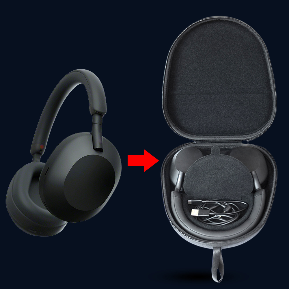Schützende Hartschalen-Tasche, – Sony Headphone Wh-1000Xm5 Bewertung und Preis