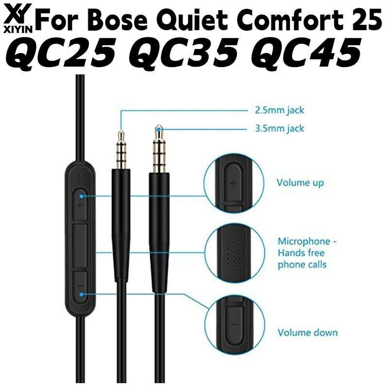Plug-and-Play-Audiokabel mit 2 – Bose Headphone Qc45 Bewertung und Preis